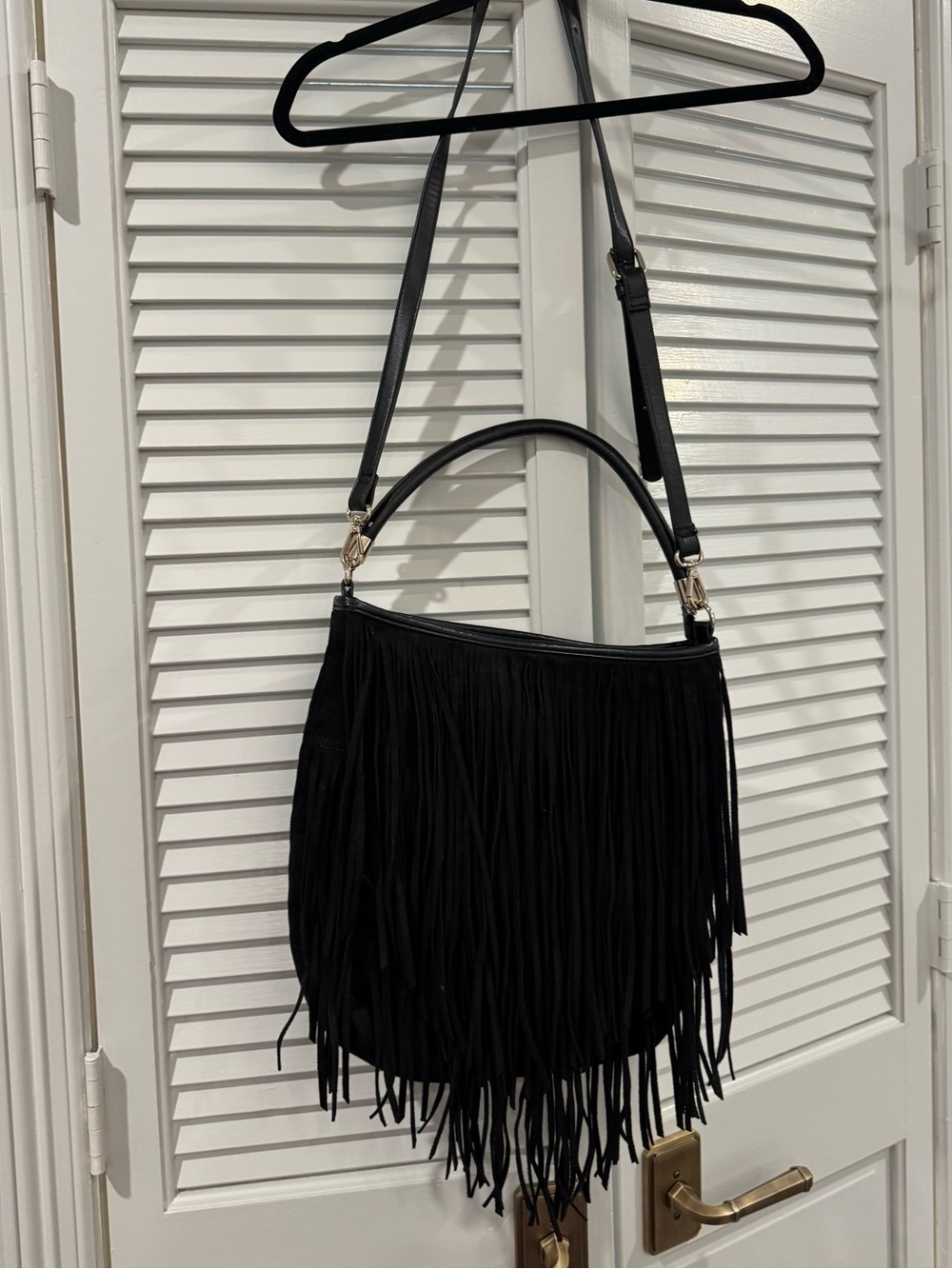 Black Fringe Crossbody Bag - Express Women’s Shoulder Purse